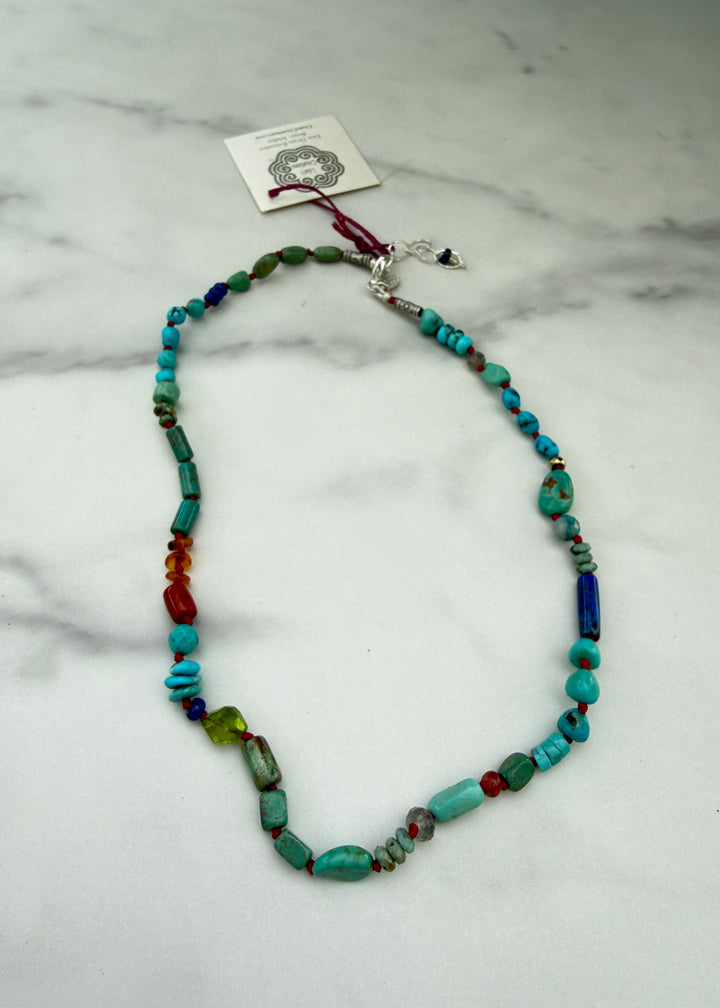 Turquoise Earth and Sky Necklace