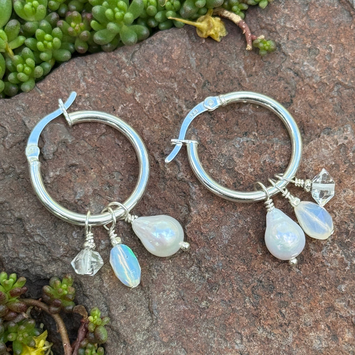 Interchange Hoop Earrings