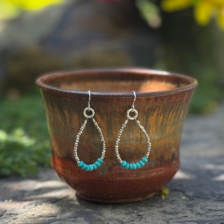 Turquoise Hoop Earrings