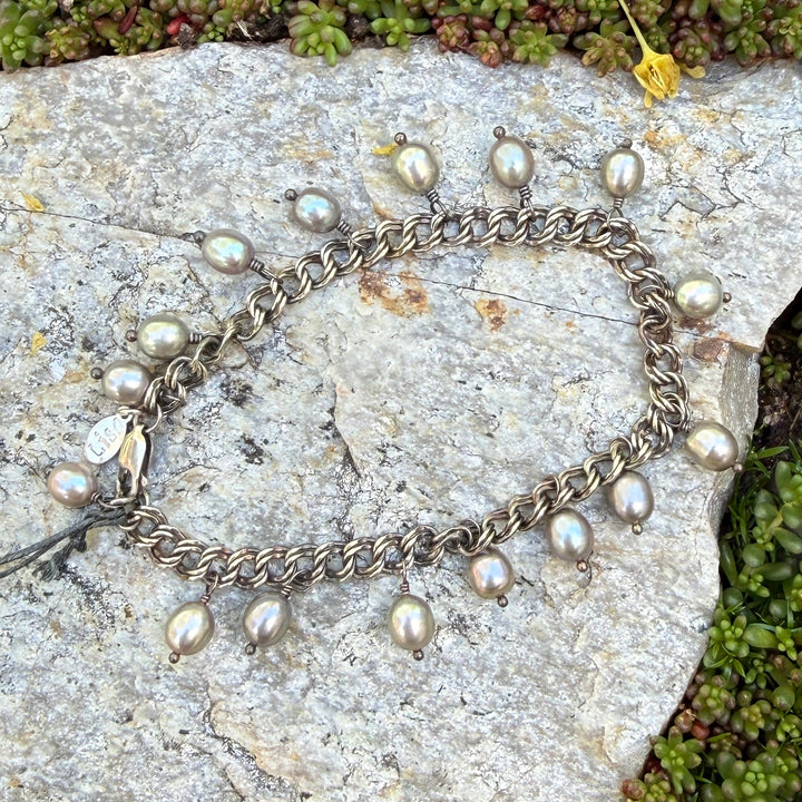 Pearl Charm Bracelet