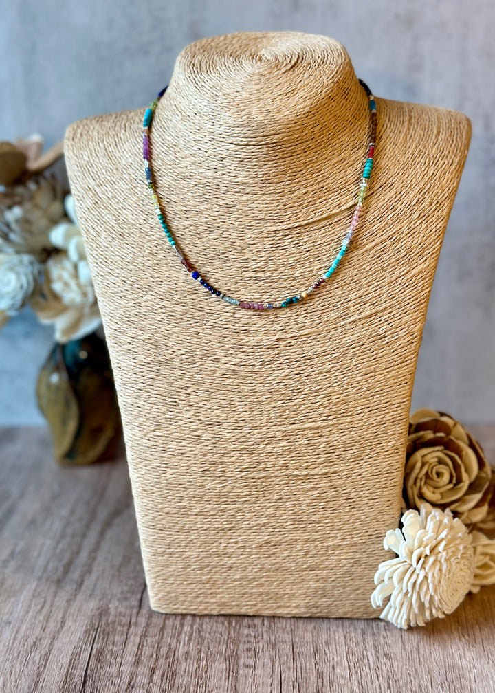 Rows of Gems Necklace