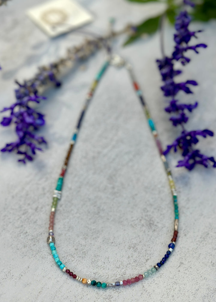 Rows of Gems Necklace