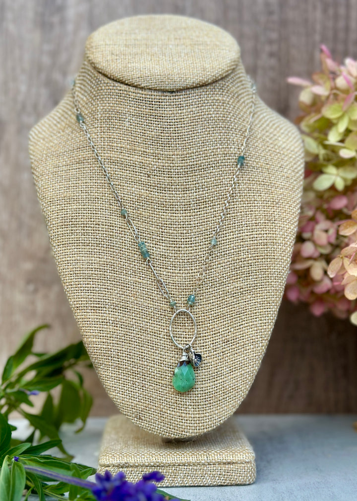 Chrysoprase Lily Necklace