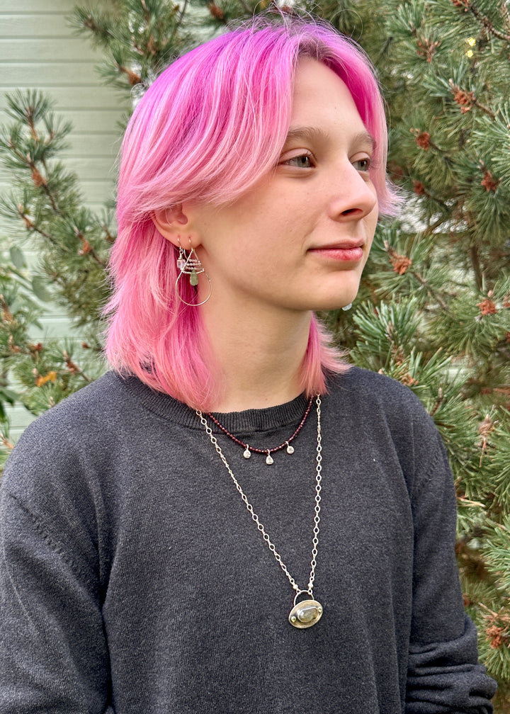 Garnet Triplet Necklace