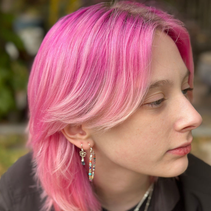 Rainbow Hoop Earrings