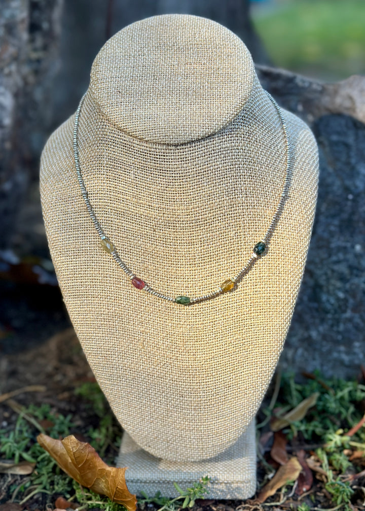 Tourmaline Rainbow Necklace