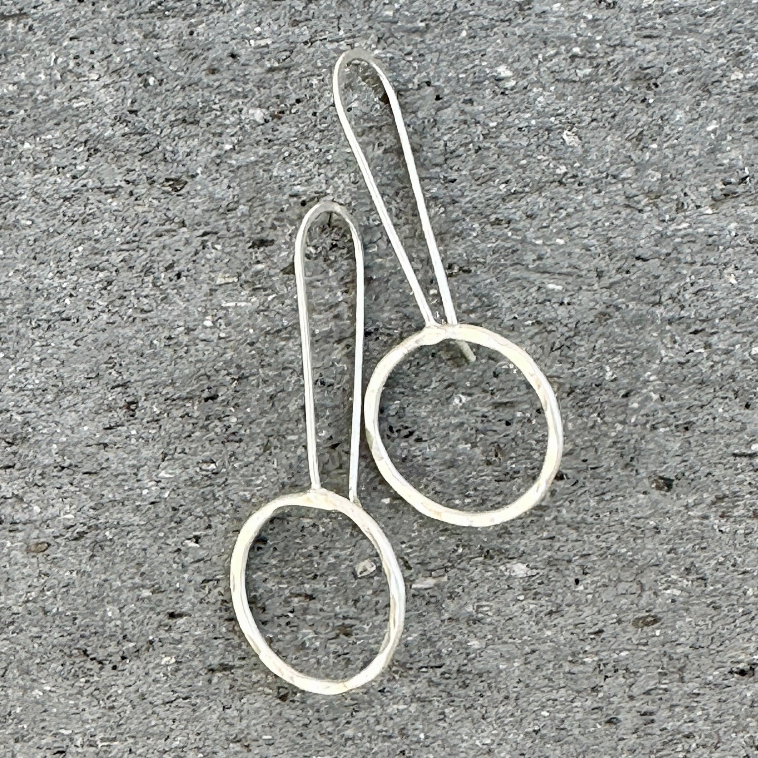 Modern Circle Earrings in Three Styles