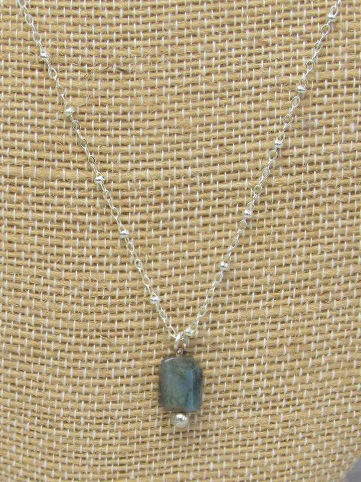 Labradorite Charm Necklace