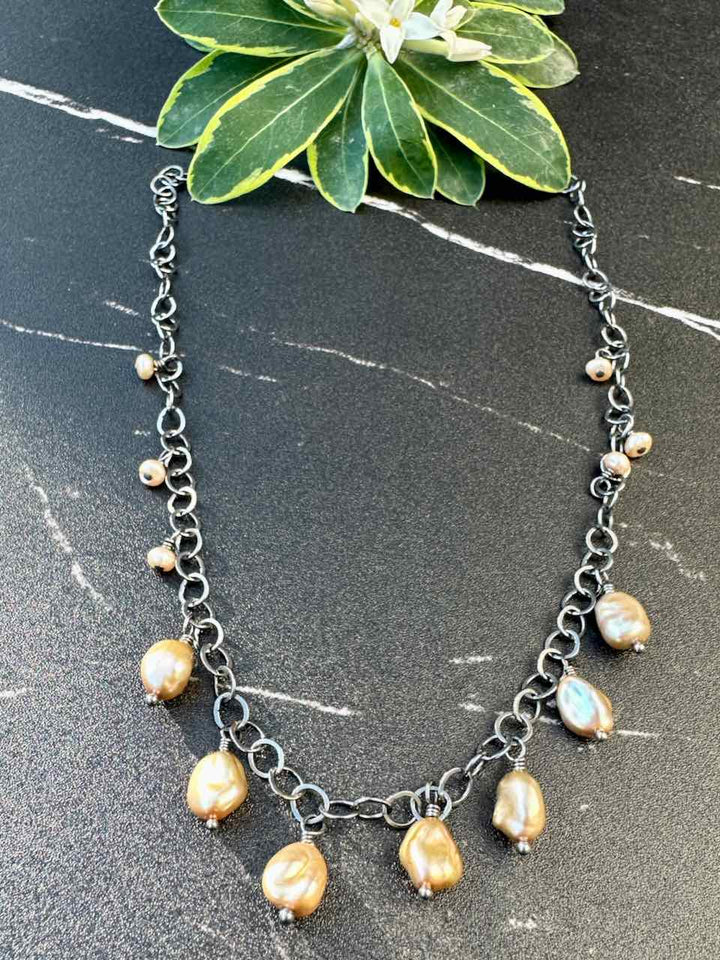 Pearl Charm Necklace