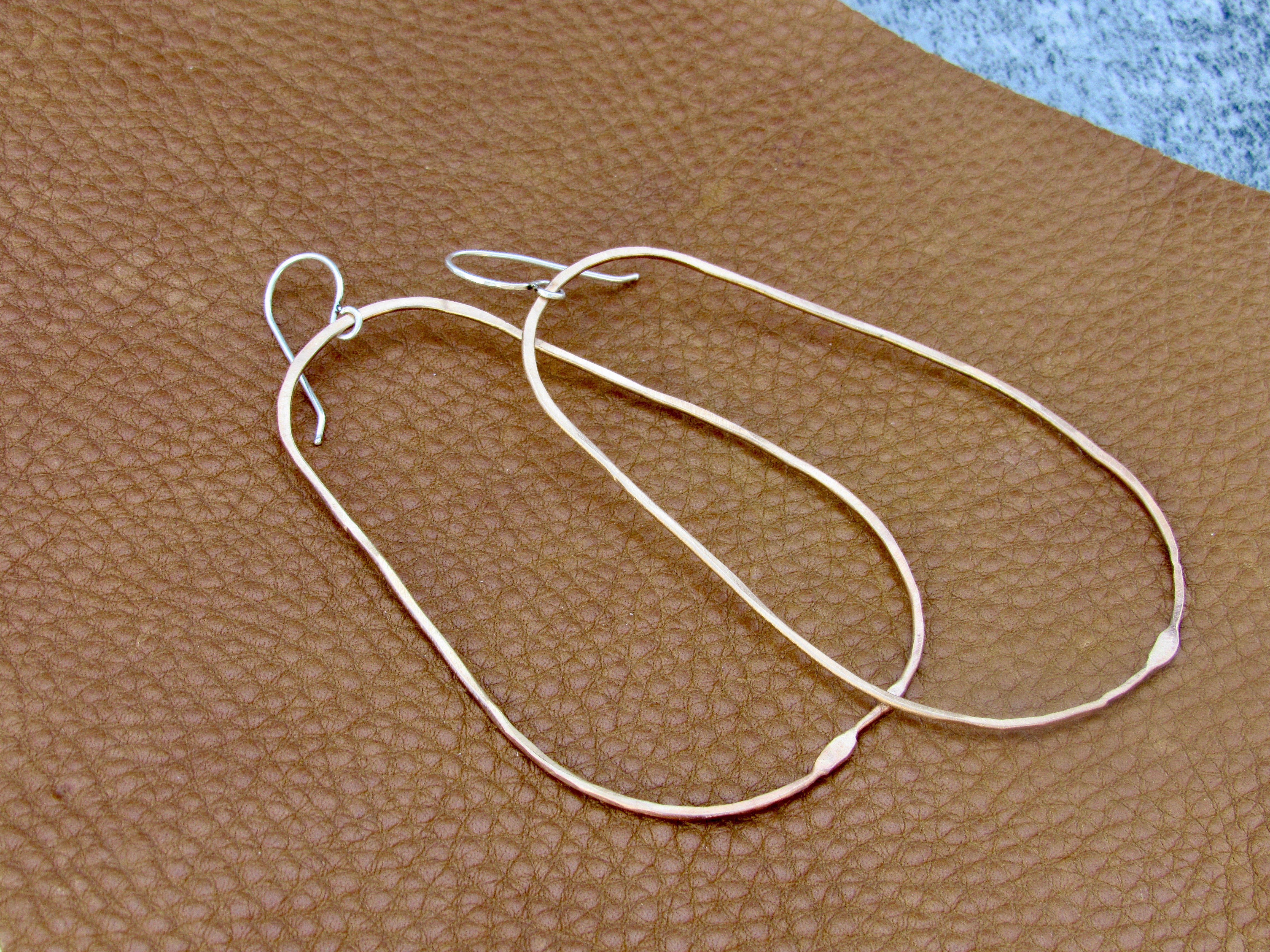 Bronze Hoop Earrings in Three Styles