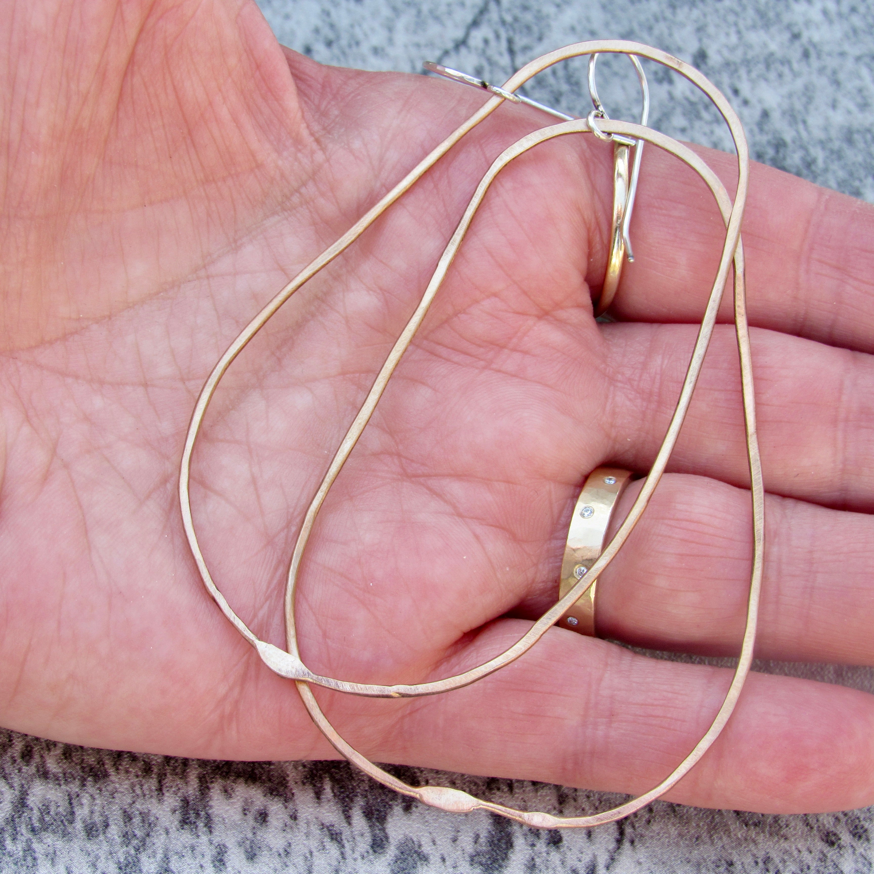 Bronze Hoop Earrings in Three Styles