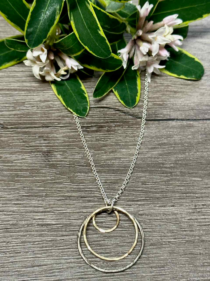 Small Mixed Circles Necklace