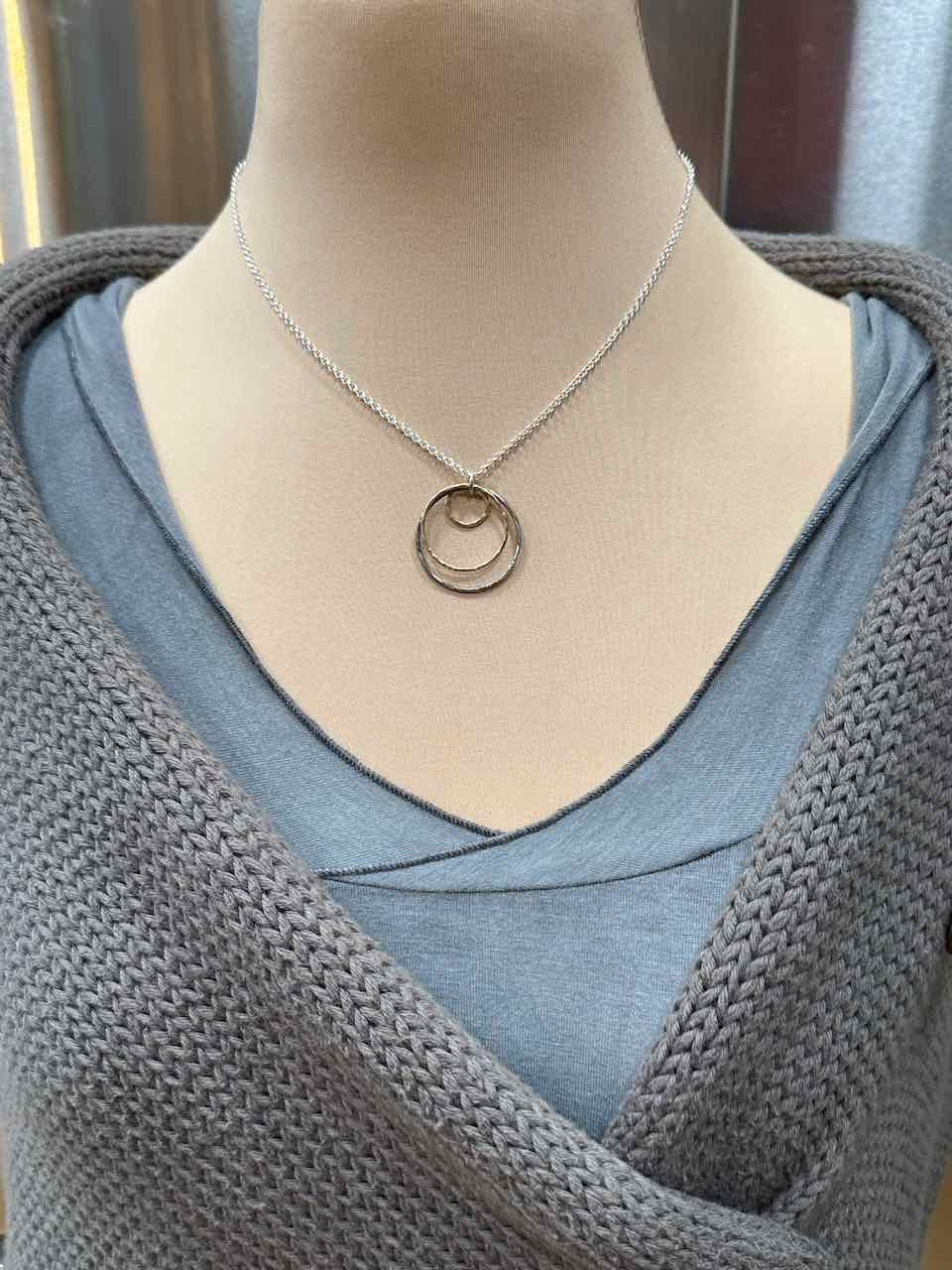 Small Mixed Circles Necklace