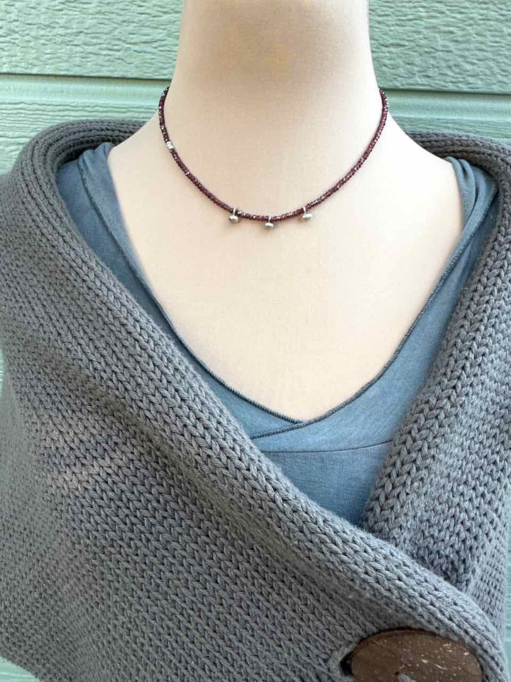 Garnet Triplet Necklace