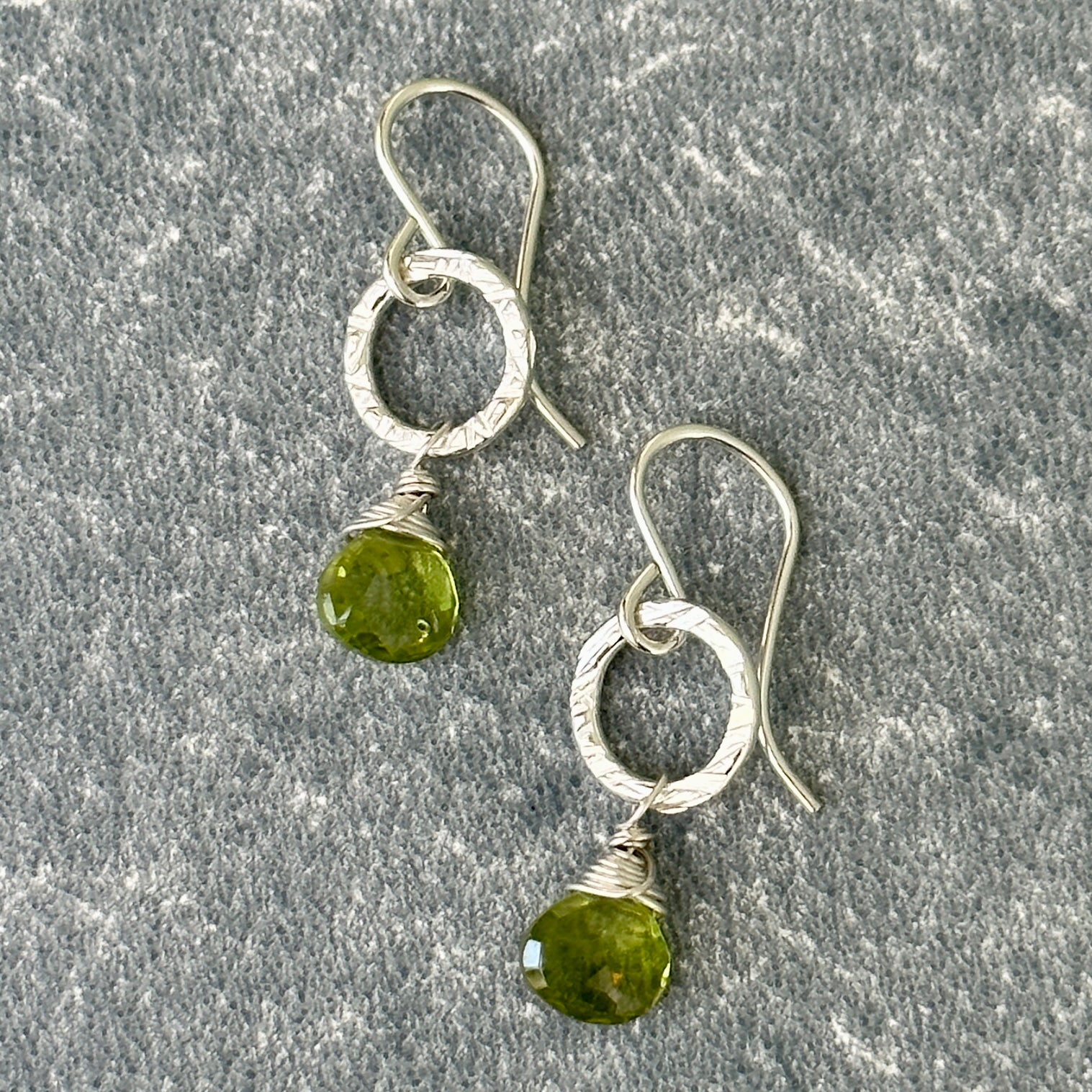 Stone Circle Earrings