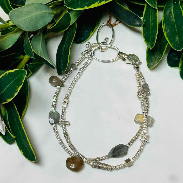 Labradorite Double Bracelet