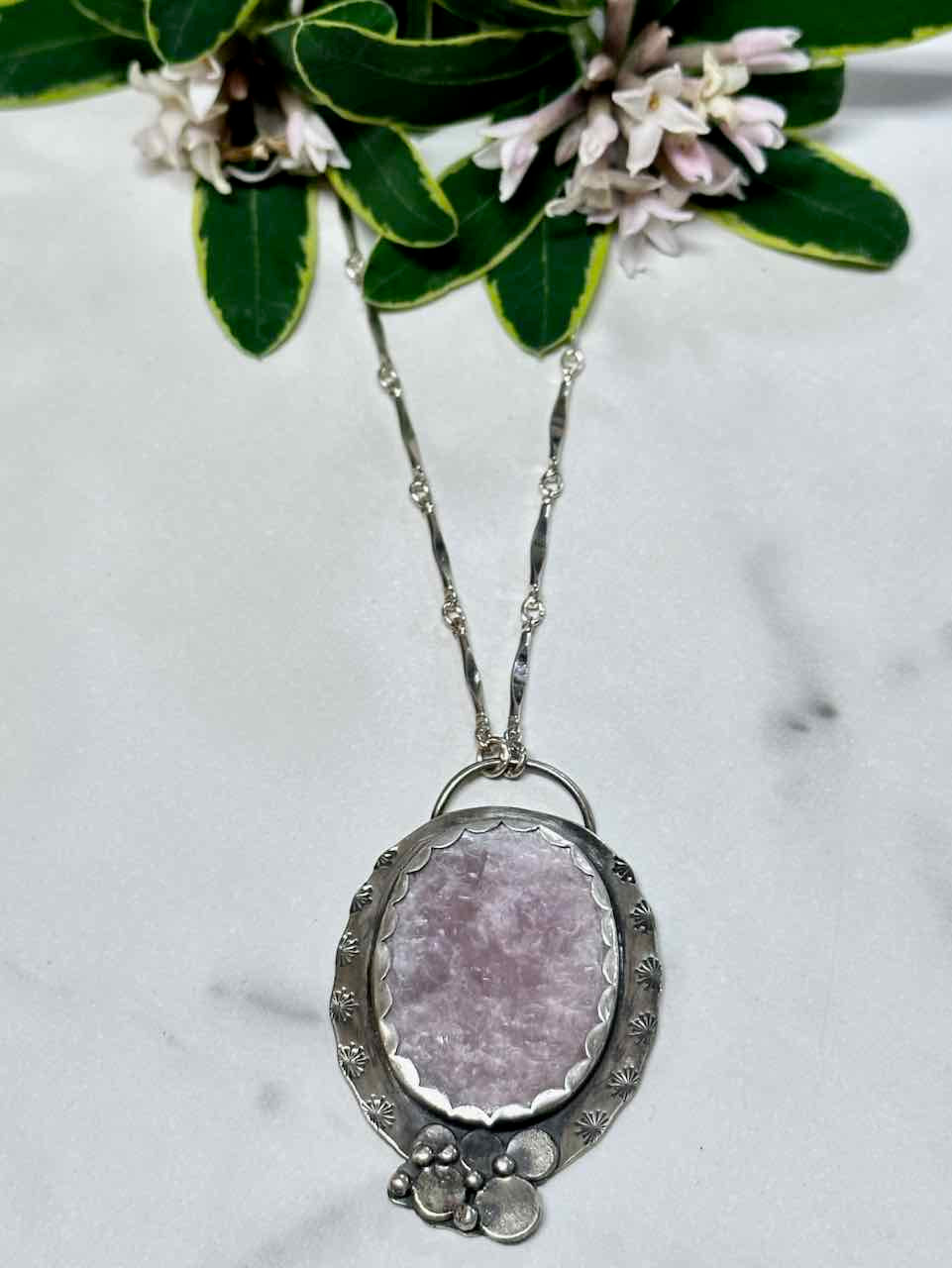 Lavender Flower Necklace