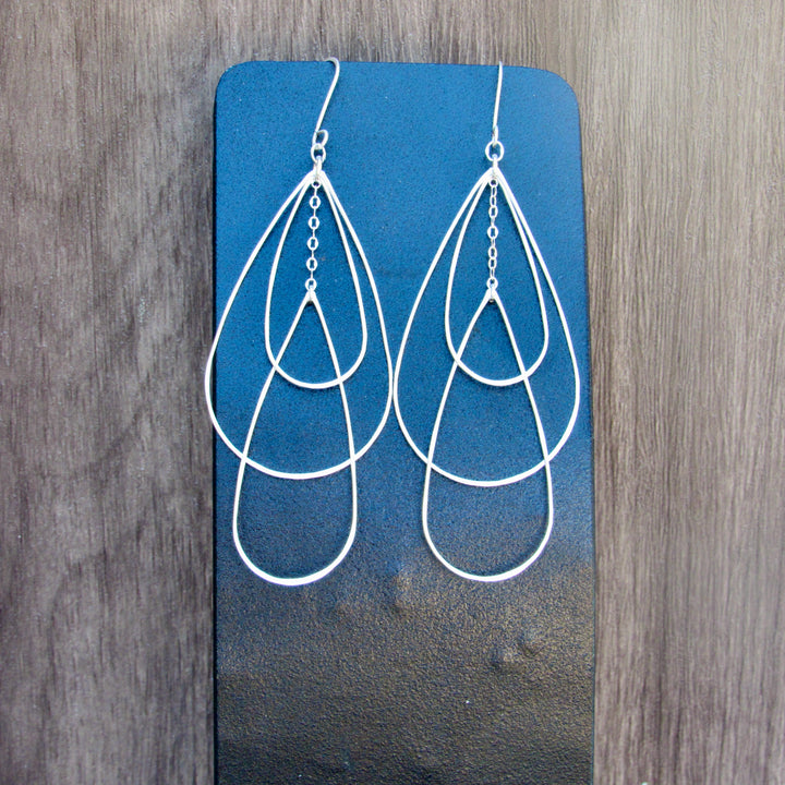 Pools of Silver Earrings