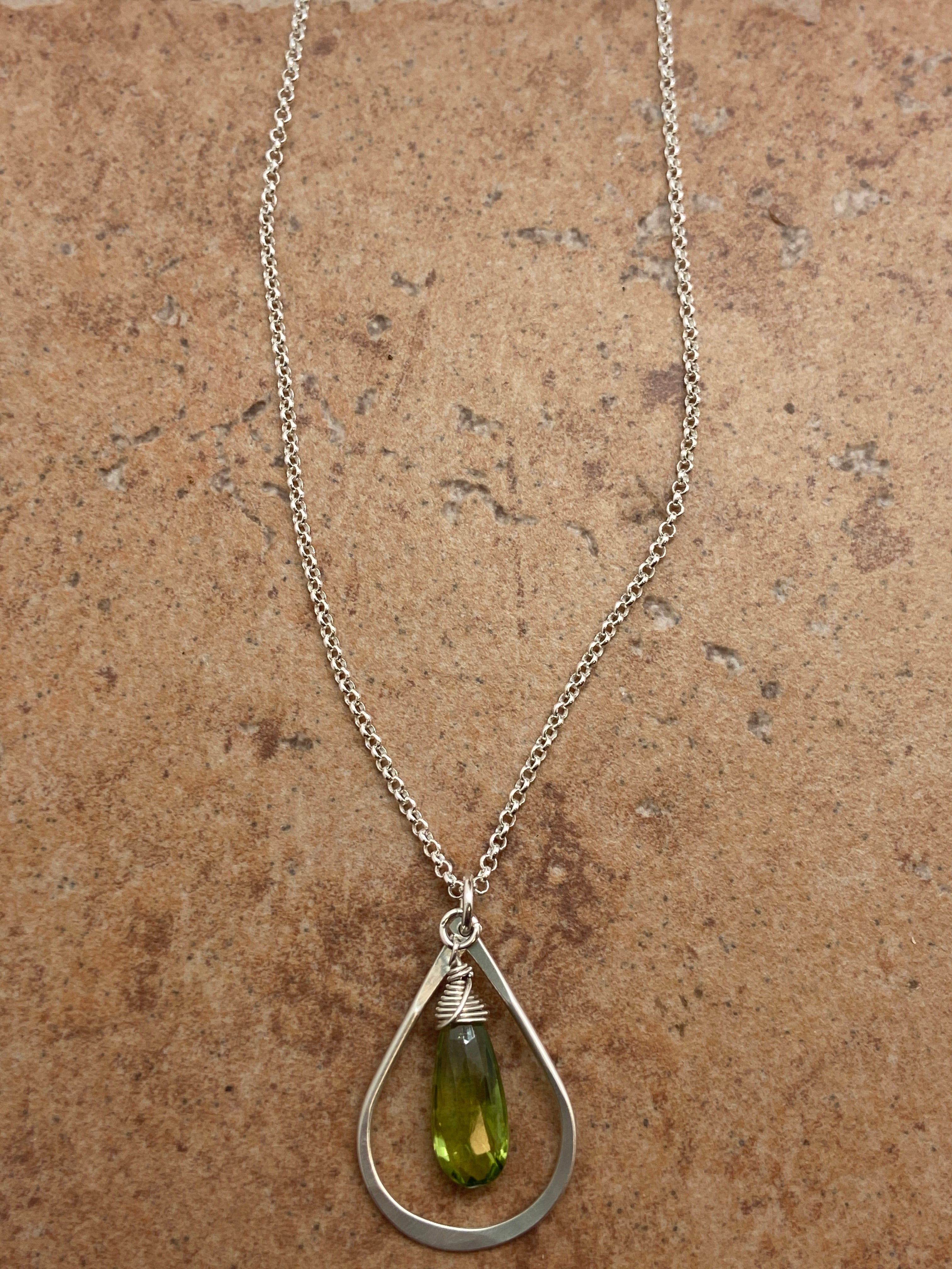 Framed Stone Necklace
