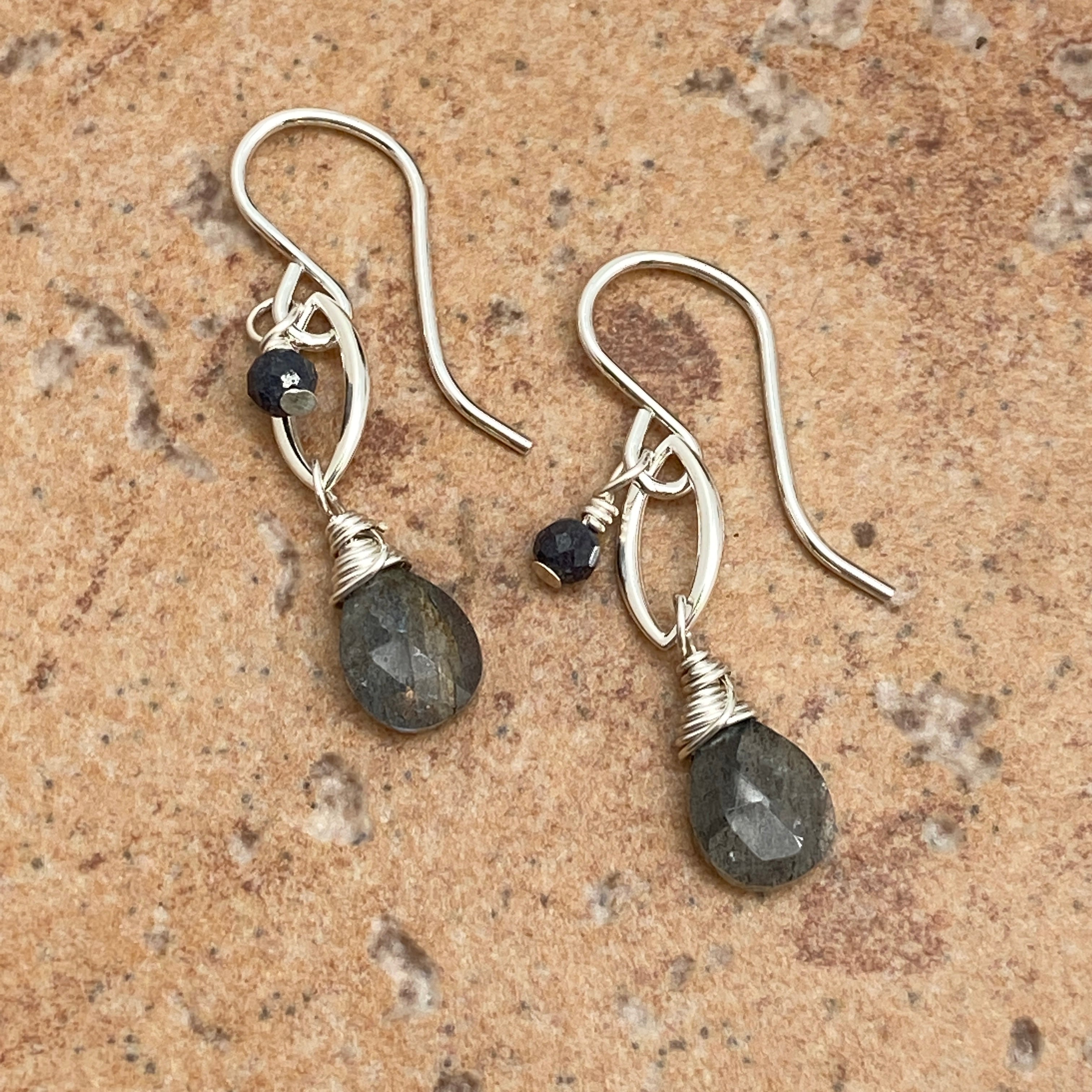Two Stone Marquis Earrings