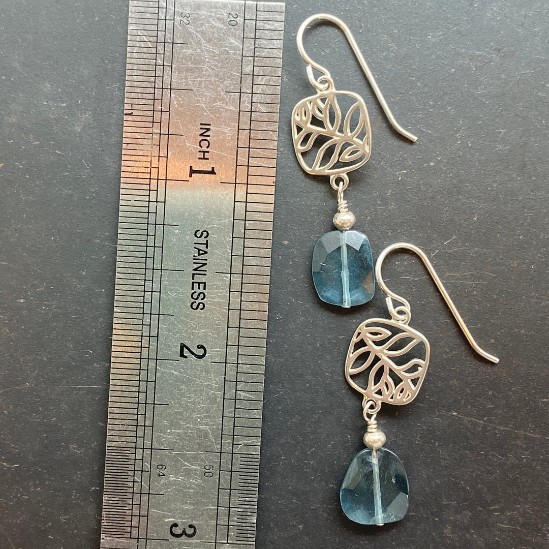 Aqua Branch Earrings