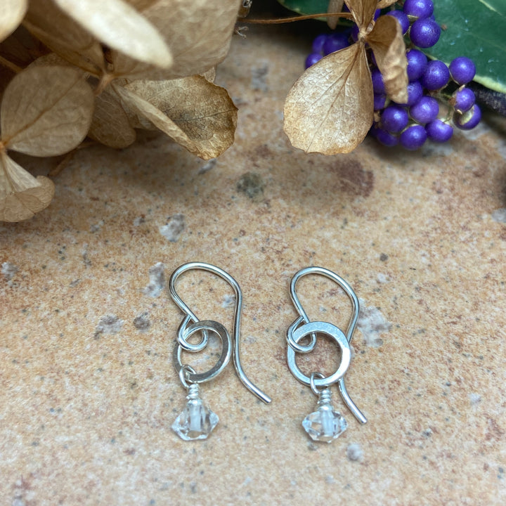 Herkimer Circle Earrings