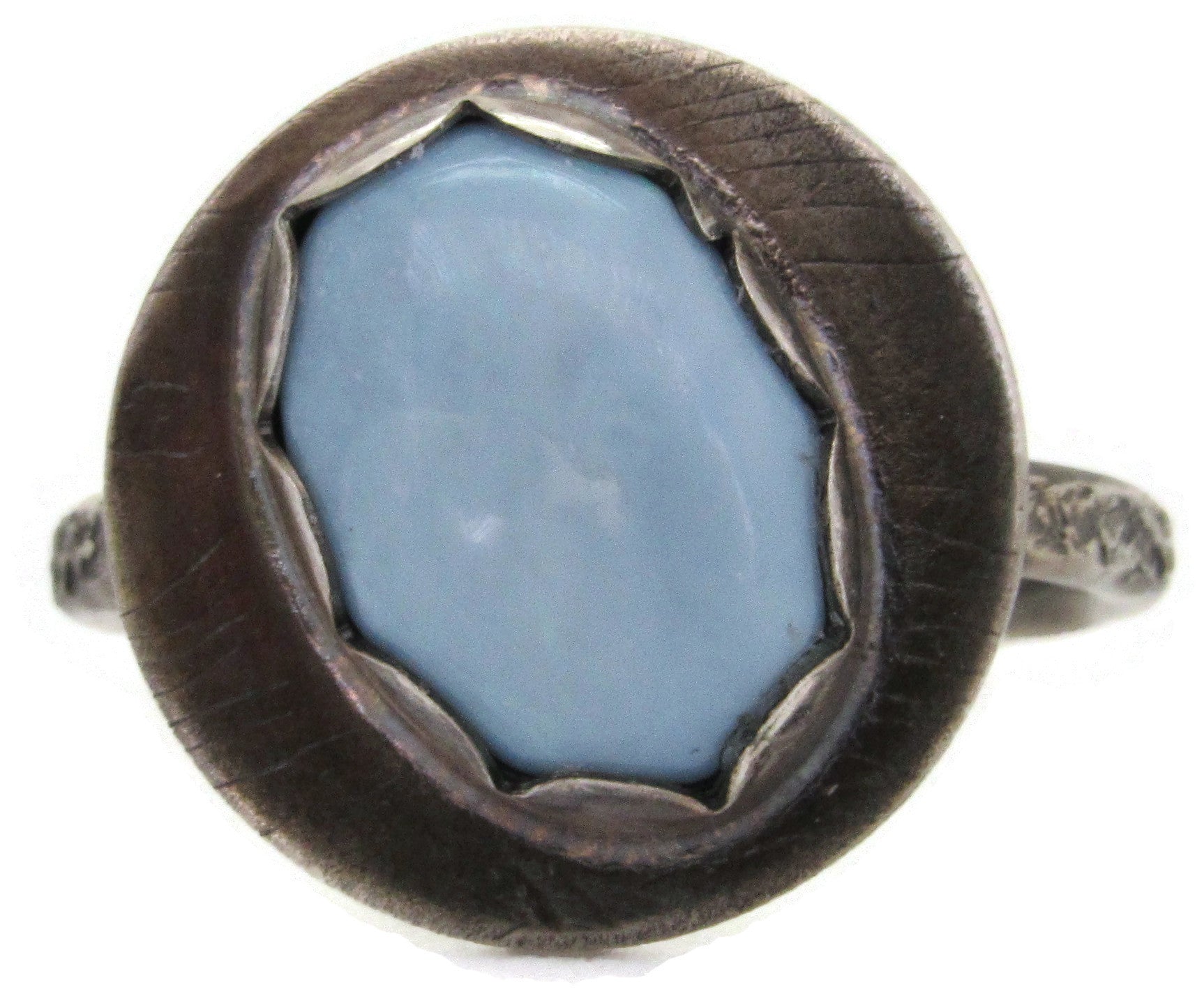 Petite Blue Opal Ring