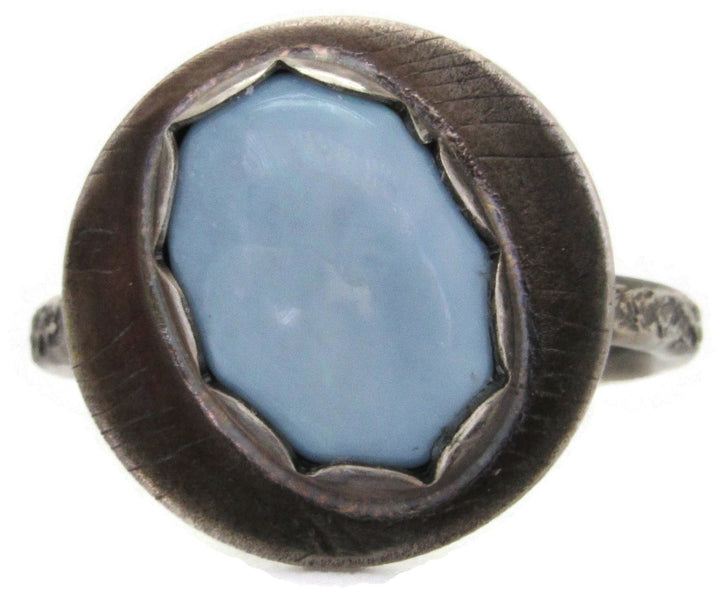 Petite Blue Opal Ring