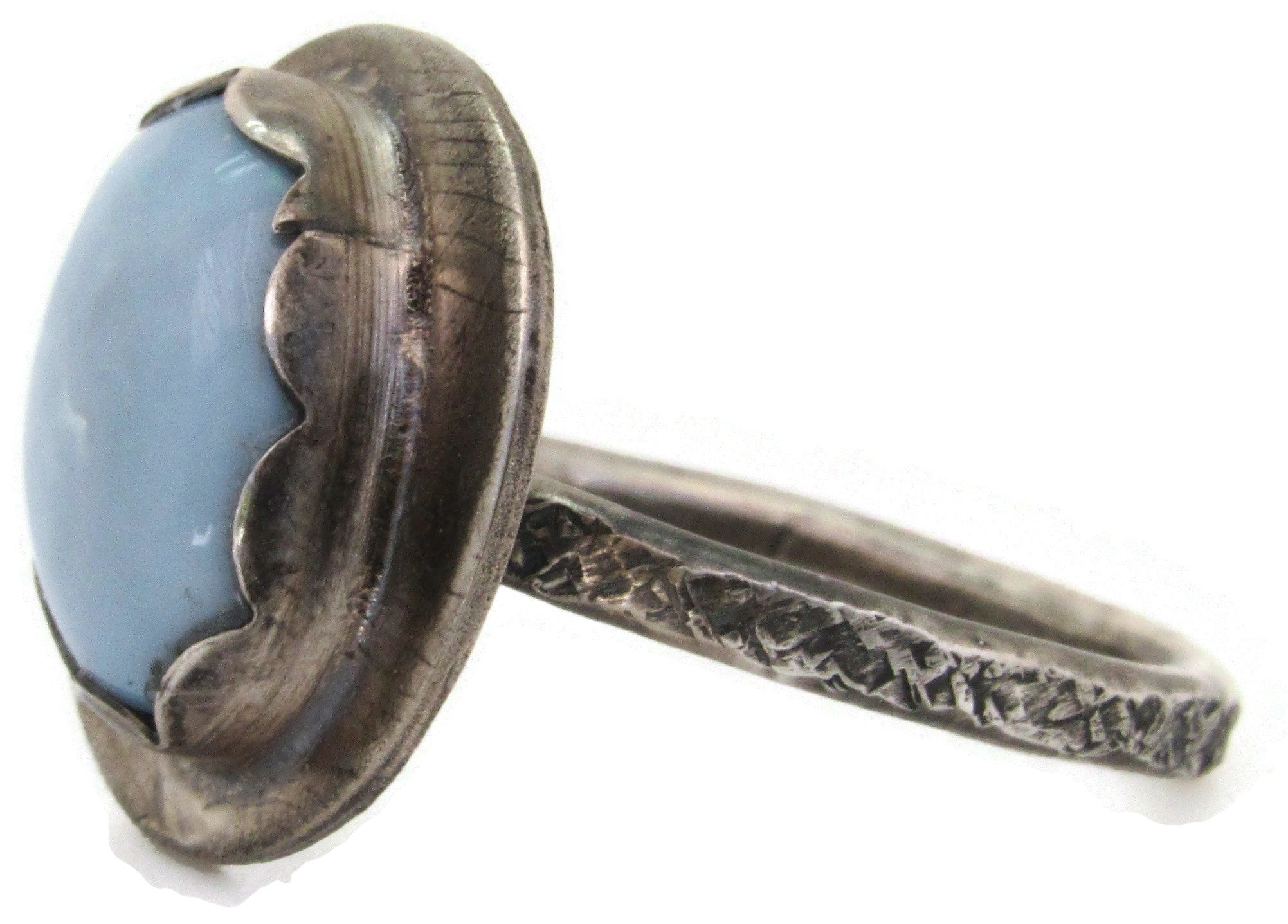 Petite Blue Opal Ring