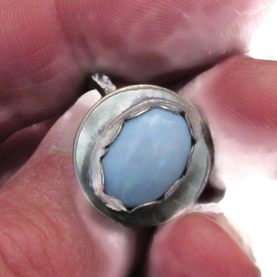 Petite Blue Opal Ring