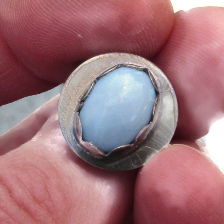 Petite Blue Opal Ring