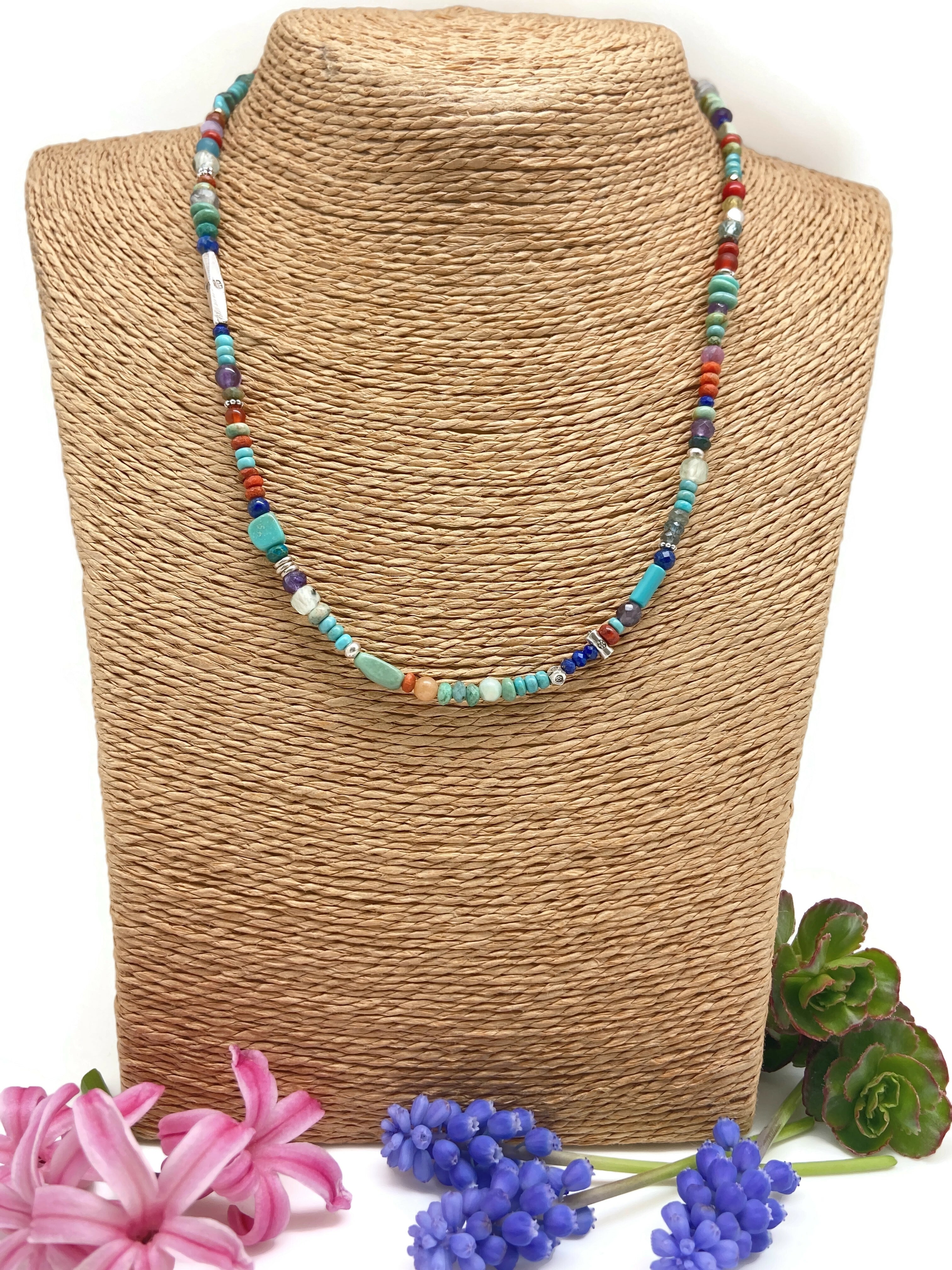 Turquoise Rainbow Necklace