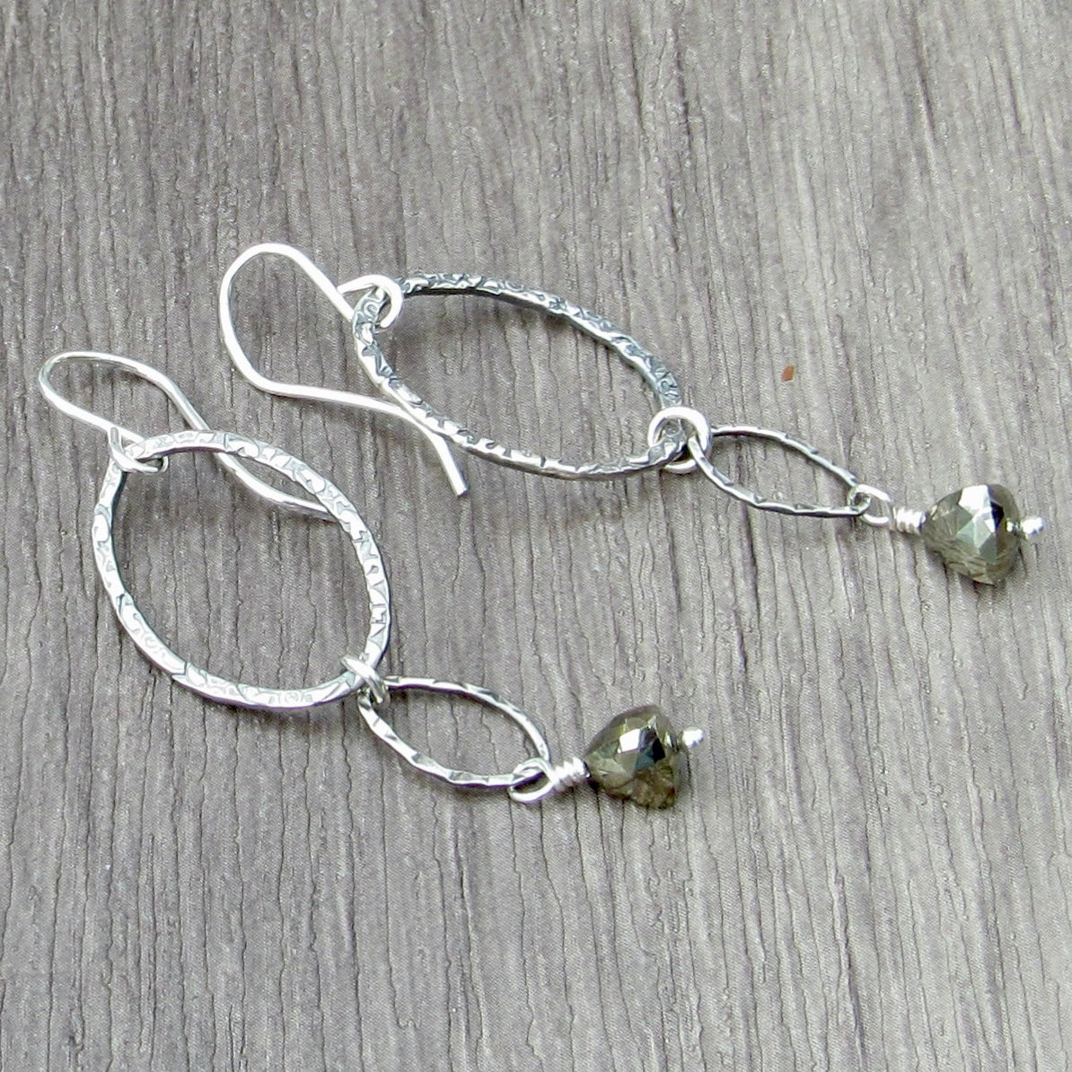 Pyrite Loops Earrings